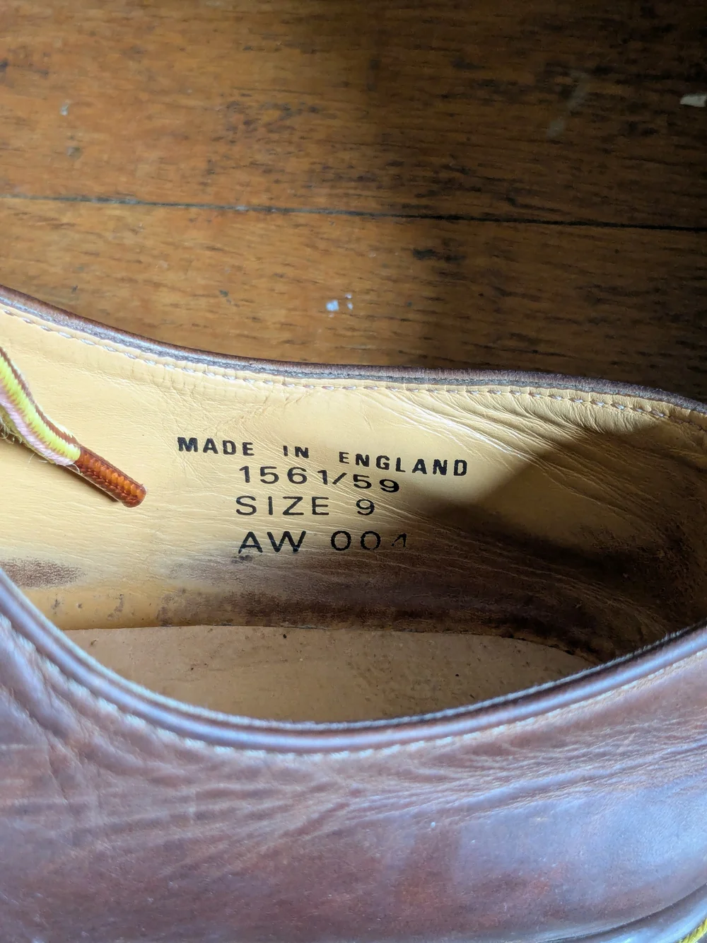 1990s Made in England Dr. Martens 1461s in Brown Leather